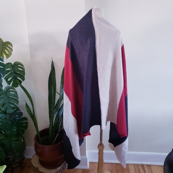 2/$45 ZARA Large Color Block Blanket Scarf - Picture 7 of 9